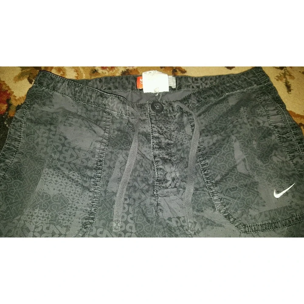 Nike The Athletic Dept. Women's‎ Fitness Cotton Capr Pants Sz Small Gray pockets